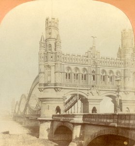 Kaiser Bridge, Hampuri, Saksa, 1896.