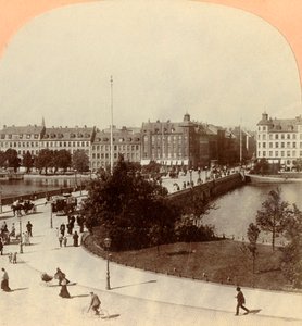 Queen Louise Bridge, Kööpenhamina, Tanska, 1901.