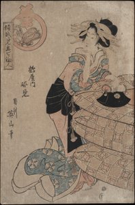 Takarute-san Täyspitkä peili Tsuruya letku tekijältä Kikugawa Eizan