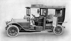 Piirustus autosta, 1911-1912. tekijältä Kilmsch and Co.