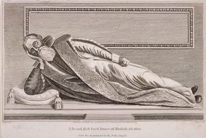 Sir Edward Brucen muistomerkki Rolls Chapelissa, Chancery Lane, Lontoo, 1794