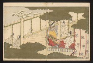 Oikeuskohtaus lumessa tekijältä Kitagawa Utamaro