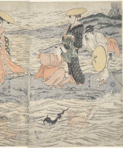 Awabi Shell Divers Enoshimassa tekijältä Kitagawa Utamaro