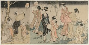 Tulikärpästen pyydystäminen tekijältä Kitagawa Utamaro