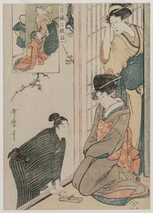 Chushingura: Loyalty-varaston II näytös, 1790-luvun loppu. tekijältä Kitagawa Utamaro