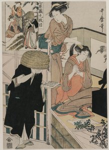 Chushingura: Loyalty-varaston IX säädös tekijältä Kitagawa Utamaro