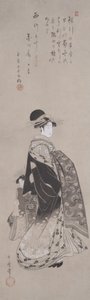 Kurtisaani kulkueessa tekijältä Kitagawa Utamaro