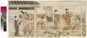 Vaatteiden kuivaus tekijältä Kitagawa Utamaro