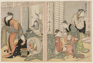 Elegant Pleasures of the Four Seasons, c. 1782. tekijältä Kitagawa Utamaro