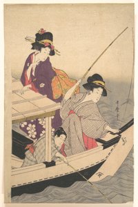 Kalastus tekijältä Kitagawa Utamaro