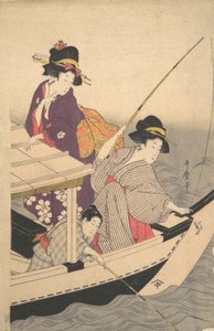 Kalastus, 1700-luvun loppu. tekijältä Kitagawa Utamaro