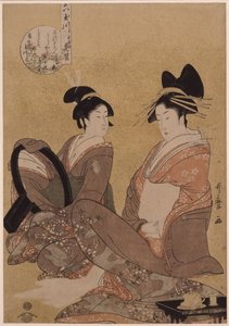 Te Tamayan Hanamurasaki, 1793 tekijältä Kitagawa Utamaro