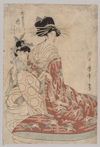Ichikawa männyn neuloja tekijältä Kitagawa Utamaro