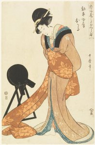 Kanpein vaimo Okaru tekijältä Kitagawa Utamaro