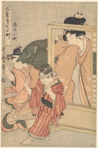 Kiyomizu Komachi, sarjasta Futabagusa nana Komachi tekijältä Kitagawa Utamaro