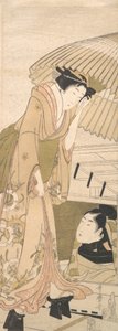 wangjin g-s Tagen jäsen Te S:n lumilaituri, 1800. tekijältä Kitagawa Utamaro