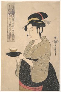 Okita Naniwa-yan teehuoneesta tekijältä Kitagawa Utamaro