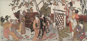 Persimmon keräilijät tekijältä Kitagawa Utamaro