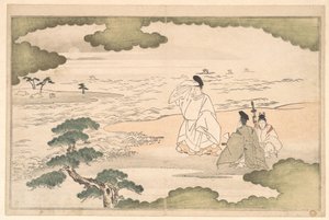Yukihiran karkotus Sumaan tekijältä Kitagawa Utamaro