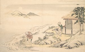 The Full Moon at the Time of the Imo Harvest, 8th month, 1789.  tekijältä Kitagawa Utamaro