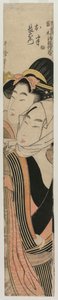 The Lovers Ohan and Choemon (sarjasta Joruri Ballads in the Tokiwazu and Tomimoto Styles) tekijältä Kitagawa Utamaro