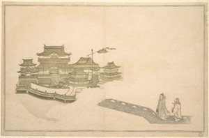 Palatsi kuussa tekijältä Kitagawa Utamaro
