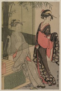 Kaksi naista bambusokeelta, n. 1797 tai 1798. tekijältä Kitagawa Utamaro