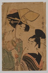 Onnea edustava nainen, 1753-1806. tekijältä Kitagawa Utamaro