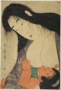 Yamauba Imetys Kintaro tekijältä Kitagawa Utamaro