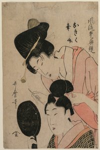 Lovers Okiku ja Kozuke (sarjasta An Elegant Comparison of Charming Features)