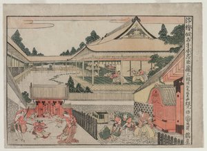 Chushingura: Act III sarjasta Perspective Pictures for The Treasure House of Loyalty, c. 17
