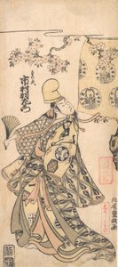 Näyttelijä Ichimura Uzaemon IX, 1769 varhain. tekijältä Kitao Shigemasa