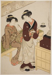 Sakuragawa Teahouse tekijältä Kitao Shigemasa