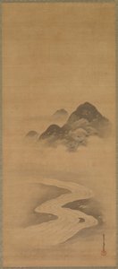 Minamoto no Nakakuni vierailee Lady Kogōssa tekijältä Kiyohara Yukinobu