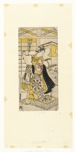 Nakamura ja Tomijuro Inderol Yaoya Oshichi Nakamura Tomijuro tekijältä Kiyonobu (II) , Torii