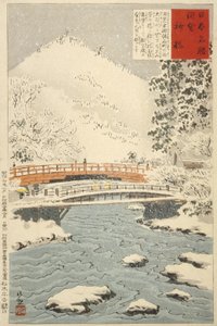 Shinkyō, pyhä silta Nikkōssa tekijältä Kobayashi Kiyochika