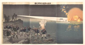 Sähkön käyttö Pjongjangin piirityksen aikana tekijältä Kobayashi Kiyochika
