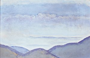 Berge - Vuoret ... (öljy kartongille) tekijältä Koloman Moser