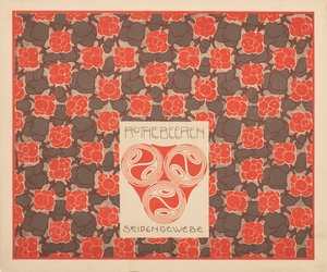Red Berries -silkkikangas, 1901. tekijältä Koloman Moser