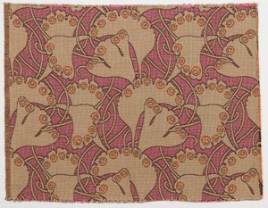 Tekstiilisuunnittelu, 1898. tekijältä Koloman Moser