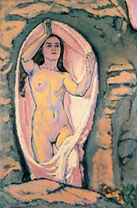 Venus in der Grotte - Venus luolassa ... (öljy kankaalle) tekijältä Koloman Moser