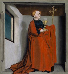 Ecclesia Heilspiegelin alttaritaulusta, noin 1435 (sekatekniikka tammipaneelille).