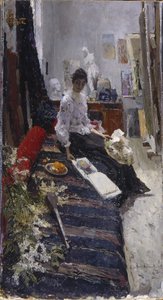 Painters Studiossa tekijältä Konstantin Alekseevich Korovin