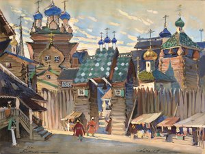 Markkinapaikka. Lavastus A. Borodinin oopperaan Prinssi Igor