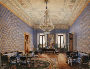 Talvipalatsin sisätilat. Suurprinsessa Maria Nikolajevnan salonki, 1837