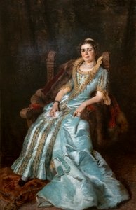 Varvara Alekseevna Morozovan muotokuva tekijältä Konstantin E Makovskij