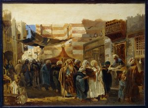 Hautajaiset Kairossa tekijältä Konstantin Egorovich Makovsky