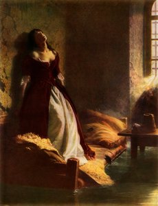 "Prinsessa Tarakanova Petropavlovskin linnakkeessa tulvan aikaan", 1863, 1965. tekijältä Konstantin Flavitsky