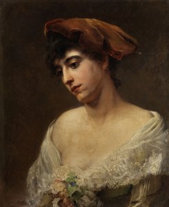 Konstantin Makovsky Nuoren naisen muotokuva
