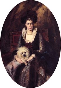 Konstantin Makovskin (1839-1915) kirjoittama Maria Aleksejevna Makovskaja.